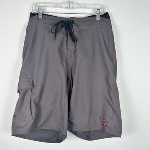 Immersion Research Board Shorts Mens 34 Gray Cargo Quick Dry Paddle Board Kayak